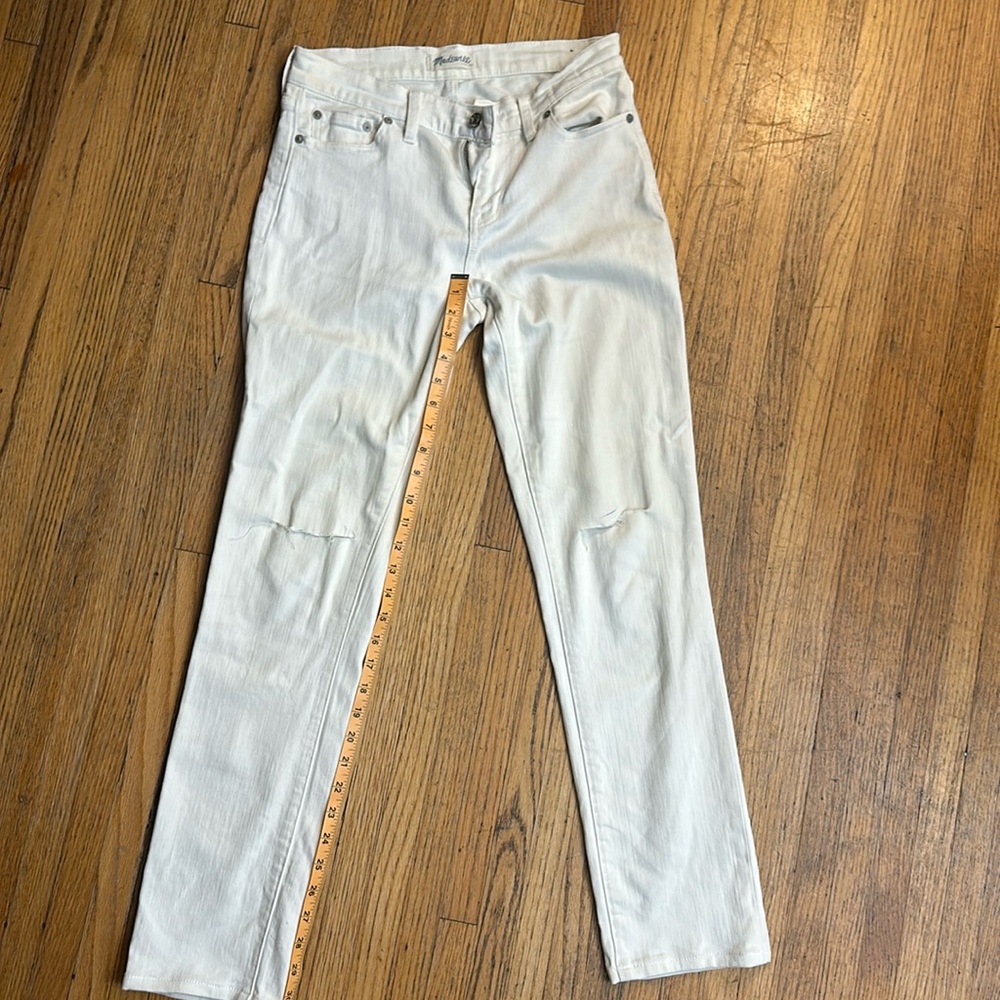 Madewell Alley Straight White jeans 27